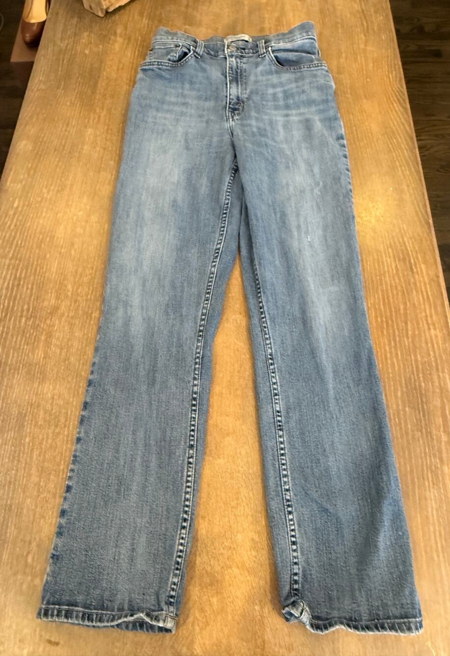 ABERCROMBIE & FITCH 90s Straight Ultra High Rise Denim Jeans Women 27 Curve Love
